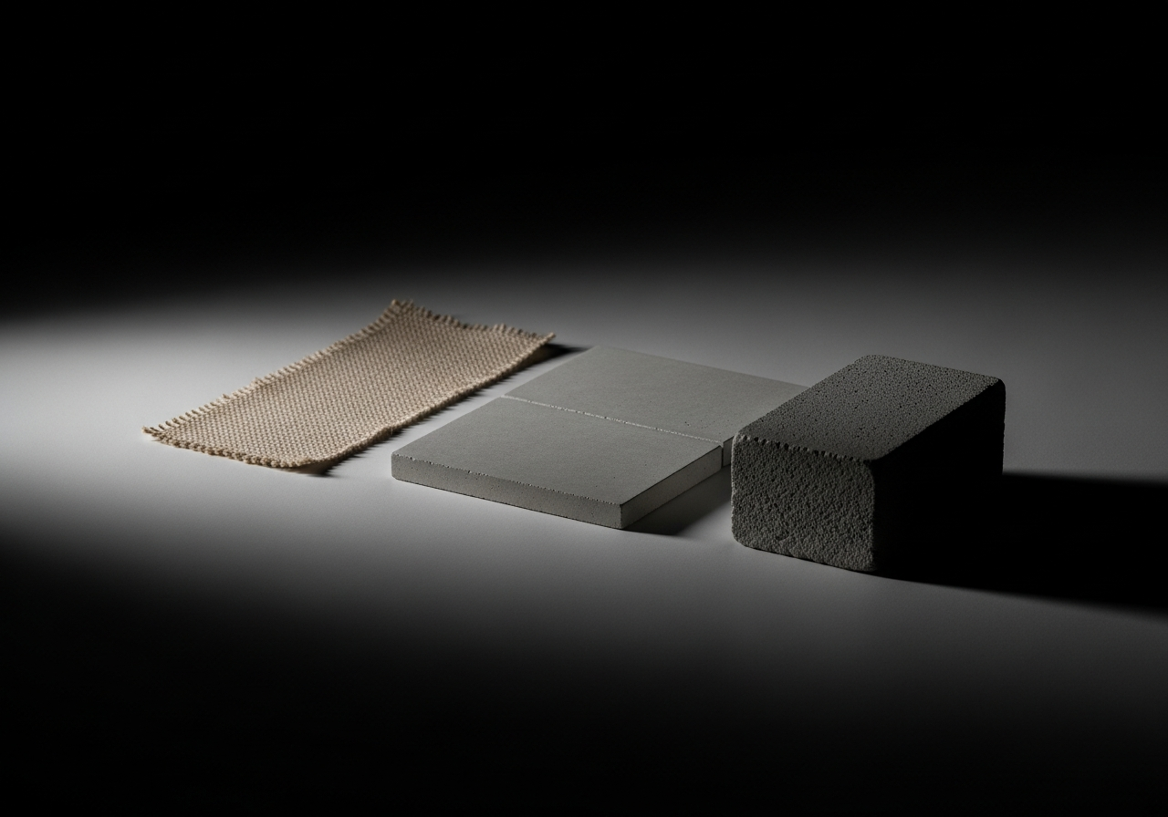 Material samples in shadow